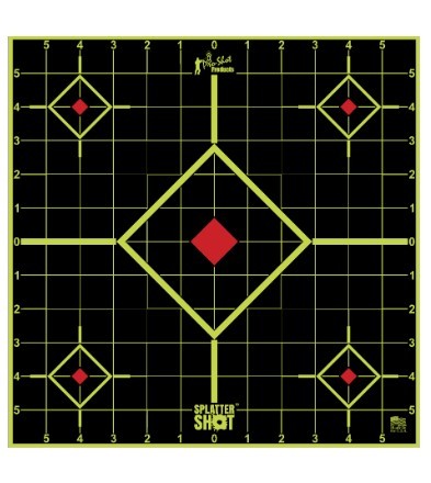 PROSHOT 17.75IN SQUARE SPLATTER SHOT SIGHT-IN TARGET - 5 QTY. PACK 17.75SI-5PK - 556 Black Friday Promotion